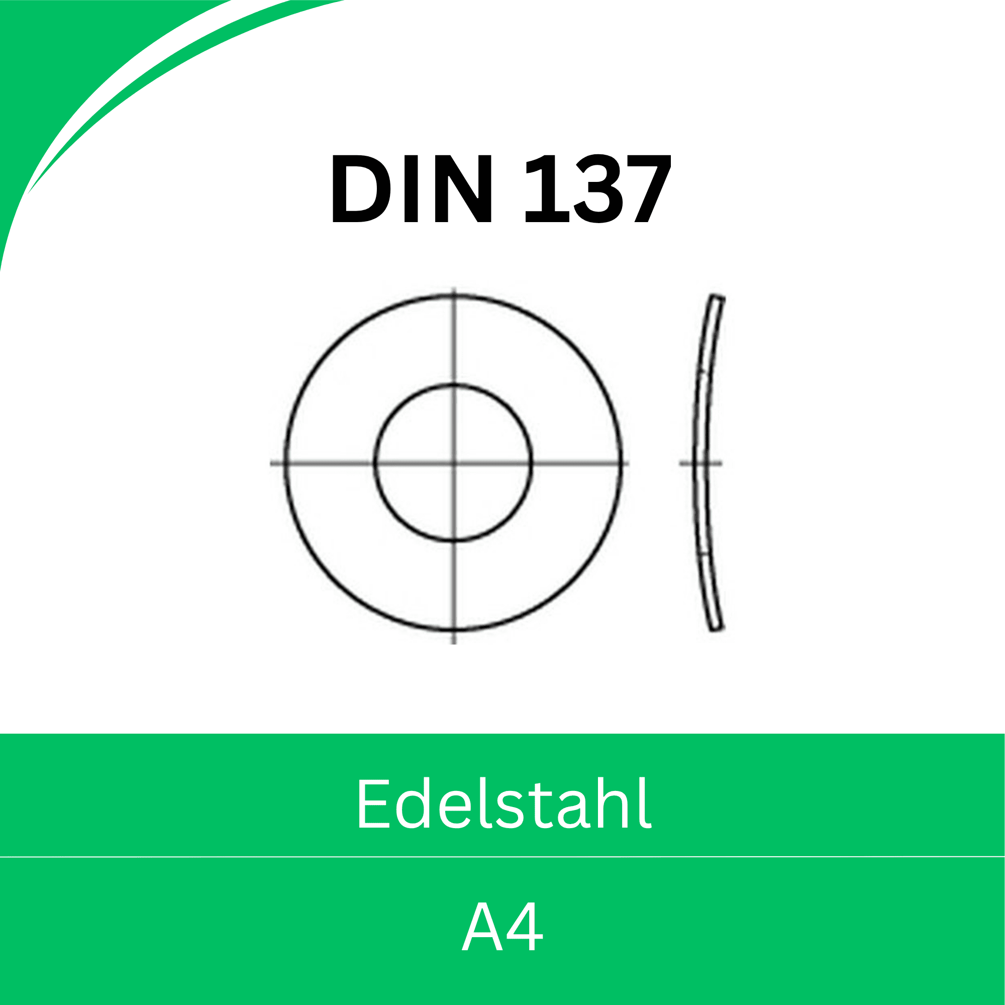 Bild für Kategorie ➤ Kategorie: DIN 137 Federscheiben (Edelstahl A4)